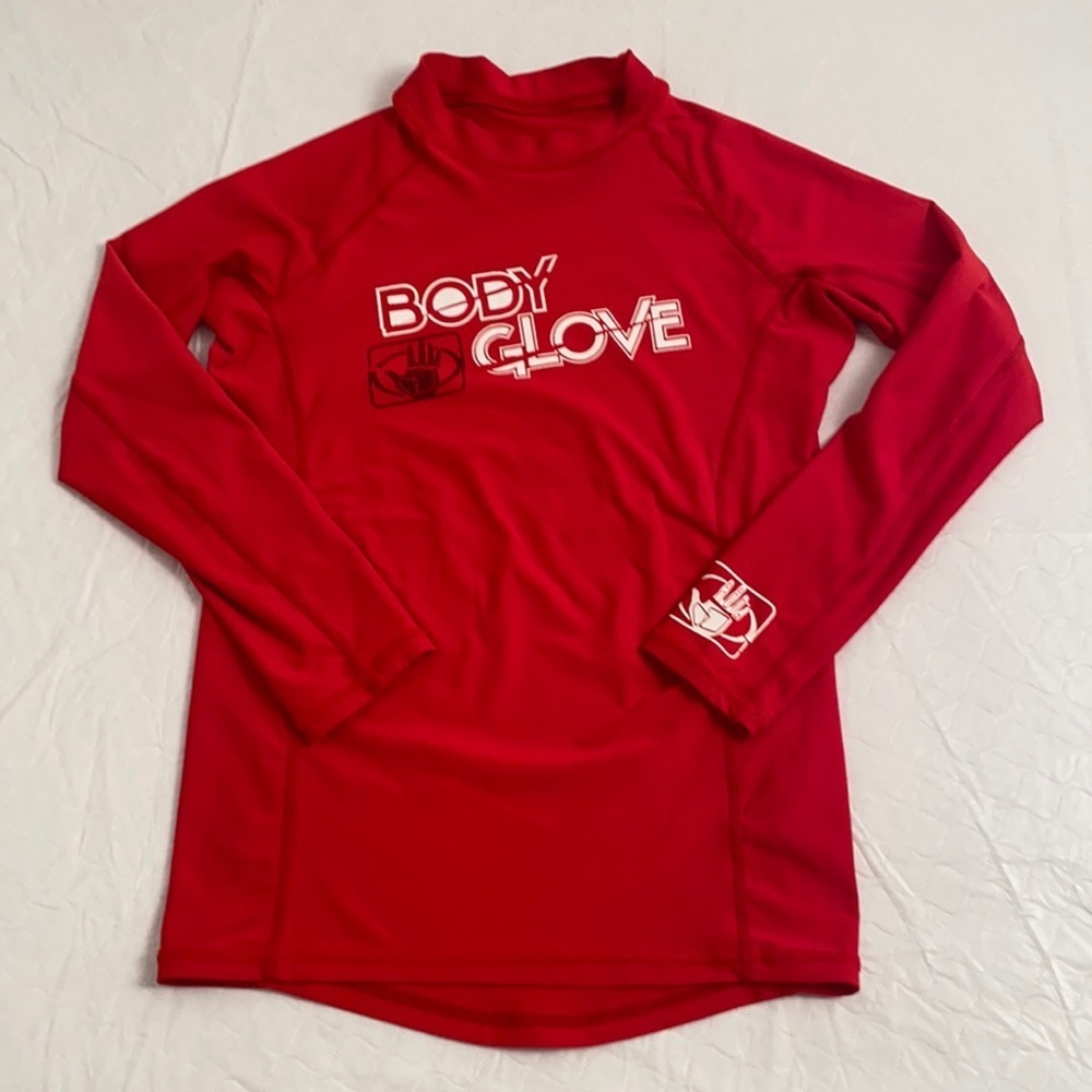 Body Glove long sleeve red fitted rashguard